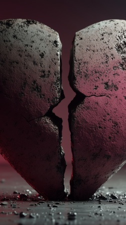 loneliness wallpaper, dark romance, broken heart, background for mobile wallpaper (vertical)