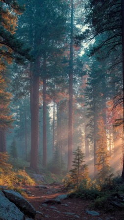 enchantment wallpaper, ethereal vibe, nature escape, background for mobile wallpaper (vertical)