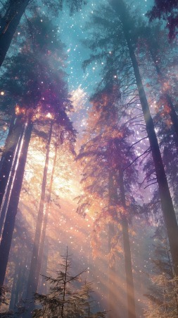 natural wonder wallpaper, fantasy scenery, nature wonderland, background for mobile wallpaper (vertical)