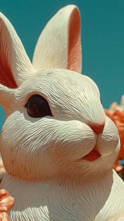 chocolate treats wallpaper, religious observance, rabbit, background for mobile wallpaper (vertical)