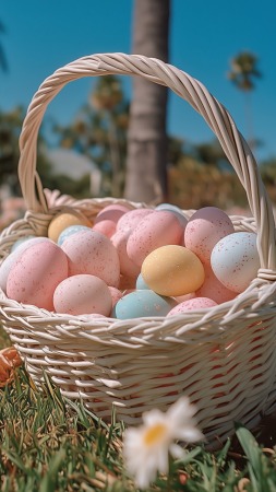 nature setting wallpaper, seasonal crafts, vibrant flowers, background for mobile wallpaper (vertical)