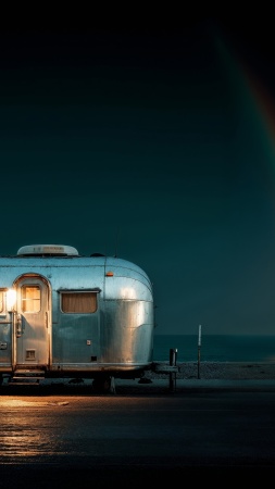 coastal vibes wallpaper, summer nights, retro aesthetic, background for mobile wallpaper (vertical)