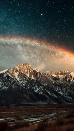 vivid colors wallpaper, rainbow mountains, prism effects, background for mobile wallpaper (vertical)