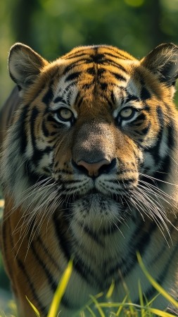tiger wallpaper, cute animals, big cats, background for mobile wallpaper (vertical)