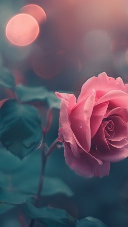 rose wallpaper, botanical beauty, nature, background for mobile wallpaper (vertical)