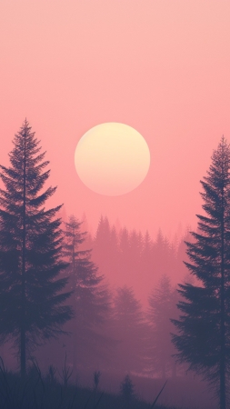 Carpathians wallpaper, hills, fog, background for mobile wallpaper (vertical)