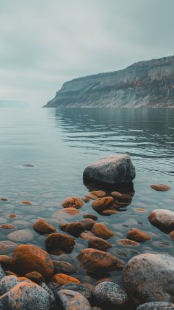 Baikal wallpaper, shore, nature, background for mobile wallpaper (vertical)