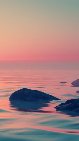 Sea wallpaper, ocean, coastline, background for mobile wallpaper (vertical)