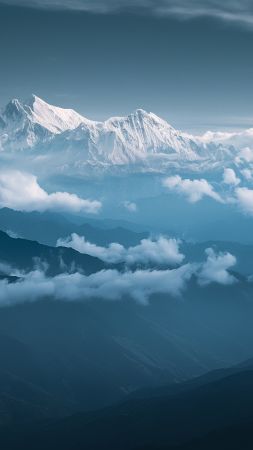 Himalayas wallpaper, Nepal, high resolution, background for mobile wallpaper (vertical)