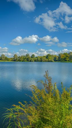 Meadows wallpaper, clouds, nature, background for mobile wallpaper (vertical)