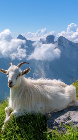 Mount Pilatus wallpaper, scenic meadows, 4k wallpaper, background for mobile wallpaper (vertical)