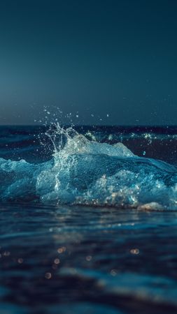 Sea wallpaper, ocean, coastline, background for mobile wallpaper (vertical)