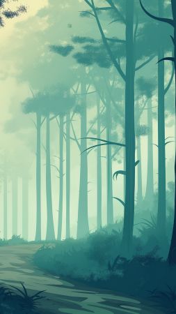 Forest wallpaper, branches, woods, background for mobile wallpaper (vertical)