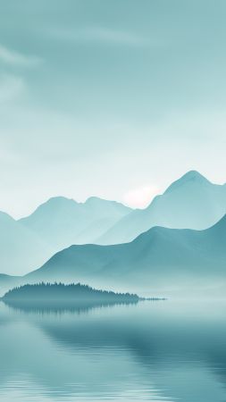 Sea wallpaper, clouds, 5k, background for mobile wallpaper (vertical)