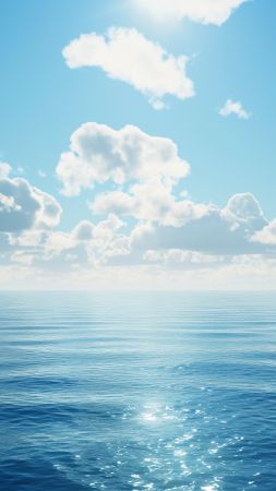 Sea wallpaper, Ocean, Island, background for mobile wallpaper (vertical)