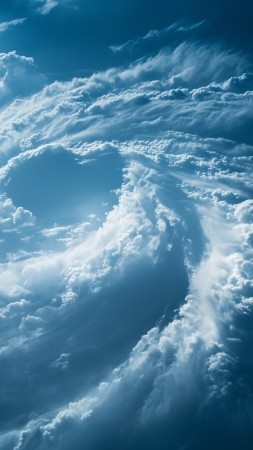 Sky wallpaper, blue, cyclone, background for mobile wallpaper (vertical)