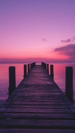 docks wallpaper, clear sky, purple, background for mobile wallpaper (vertical)