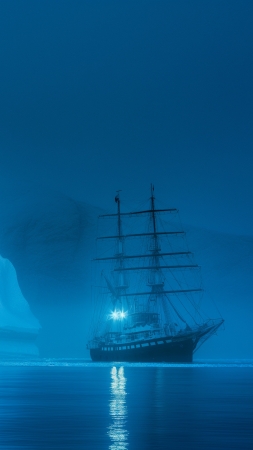 iceberg wallpaper, Atlantic Ocean, tourism, background for mobile wallpaper (vertical)