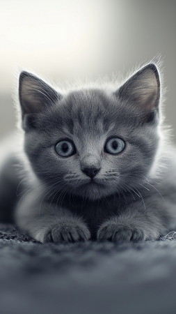 kitty wallpaper, cute, whiskers, background for mobile wallpaper (vertical)