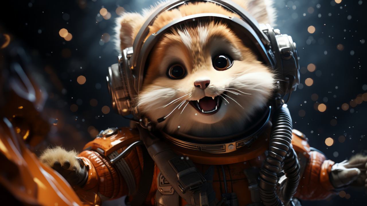 fox wallpaper, space, user avatar, background for desktop wallpaper (horizontal)