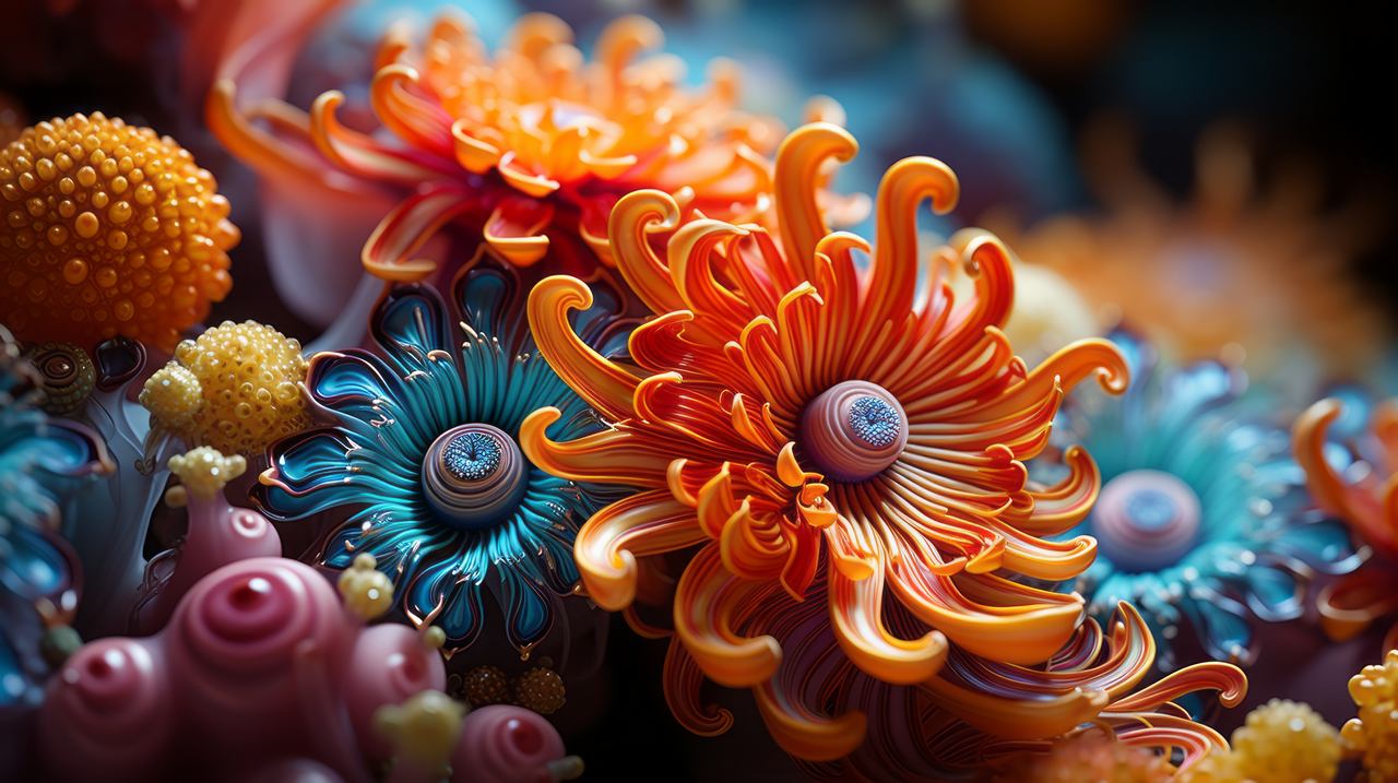 corals wallpaper, vibrant, marine, background for desktop wallpaper (horizontal)