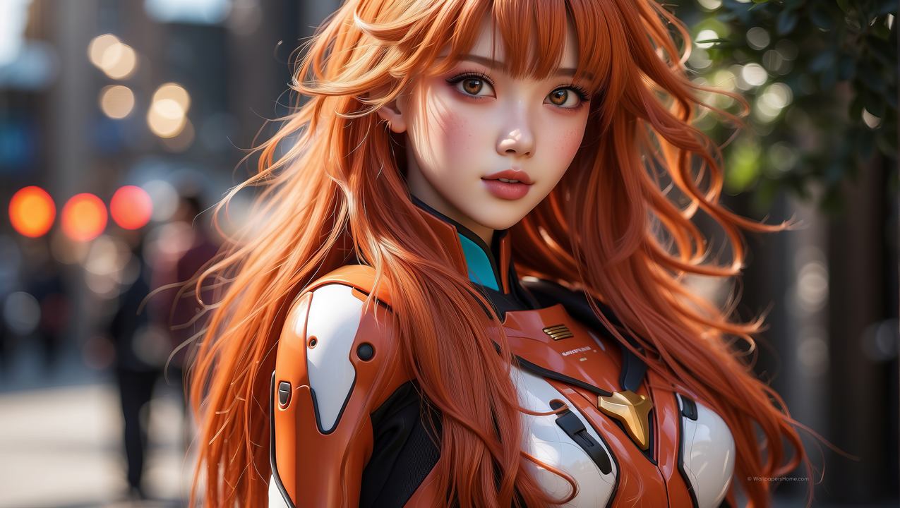 anime girl wallpaper, futuristic, digital world, background for desktop wallpaper (horizontal)
