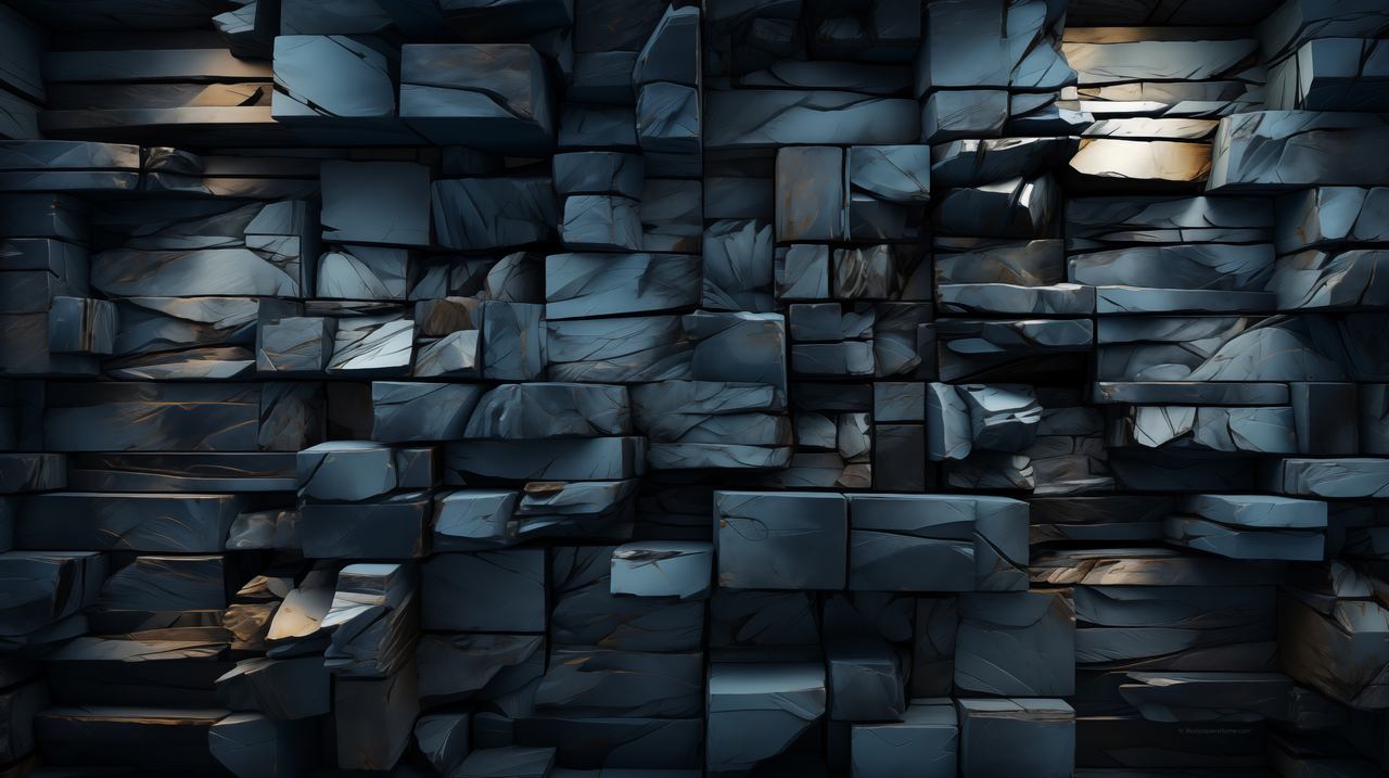 black wallpaper, rocks, boulders, background for desktop wallpaper (horizontal)