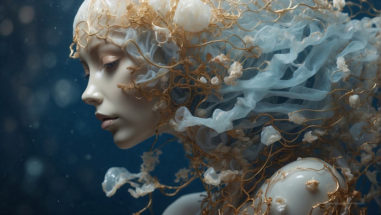 girl wallpaper, female, digital art, background for desktop wallpaper (horizontal)