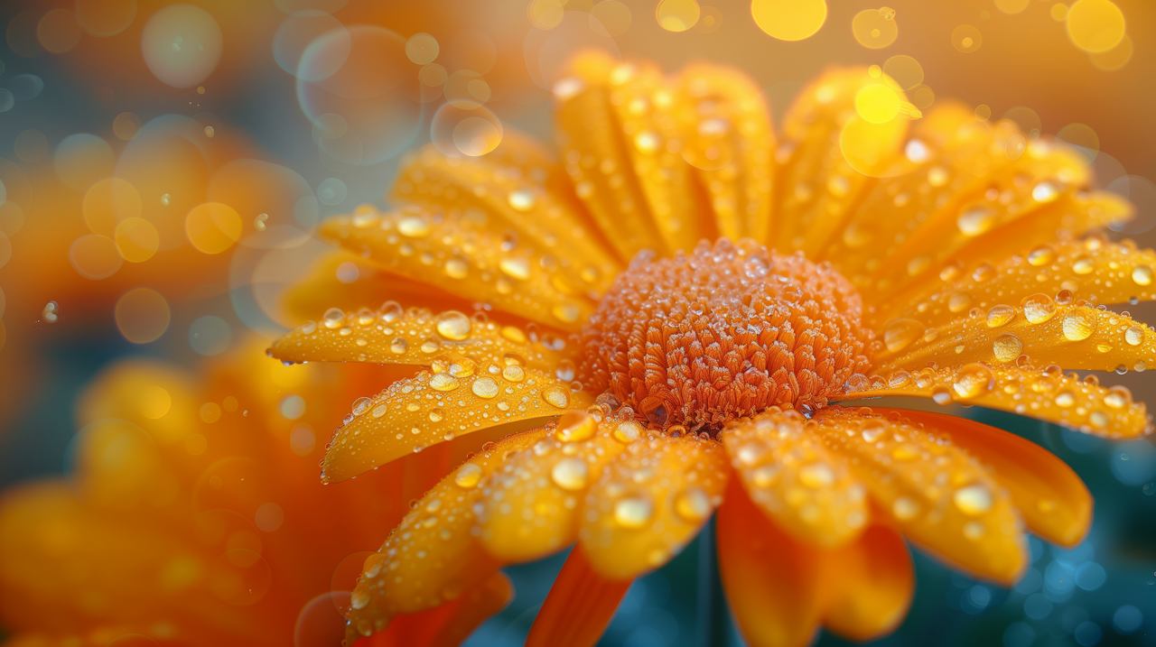 Chamomile wallpaper, daisy-like flowers, natural remedy, background for desktop wallpaper (horizontal)