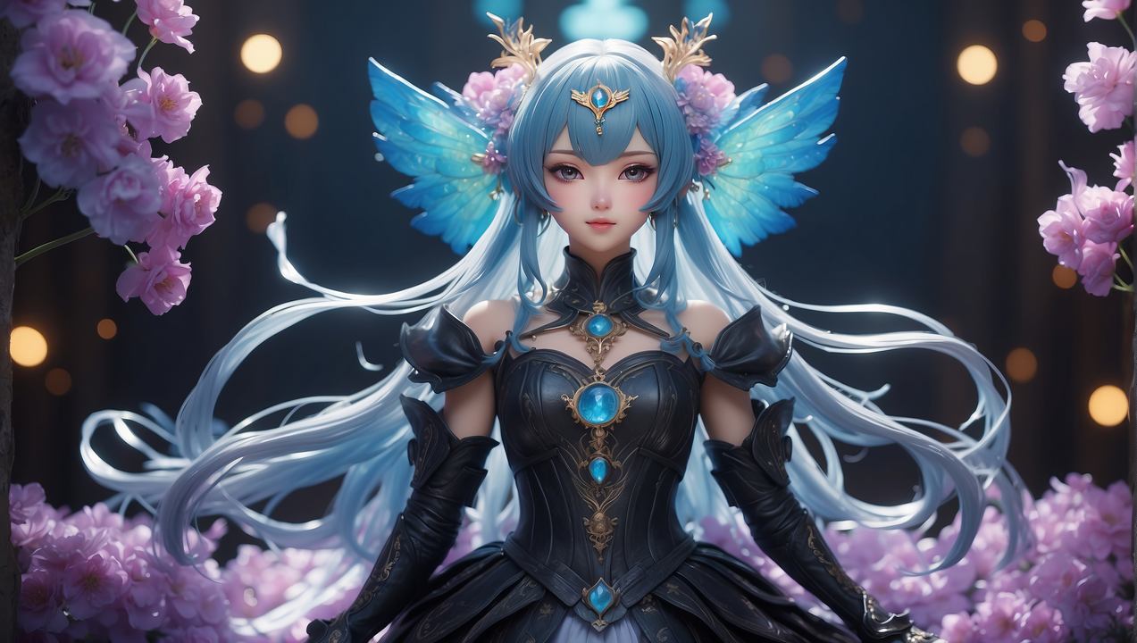 anime girl wallpaper, magical, fantasy, background for desktop wallpaper (horizontal)