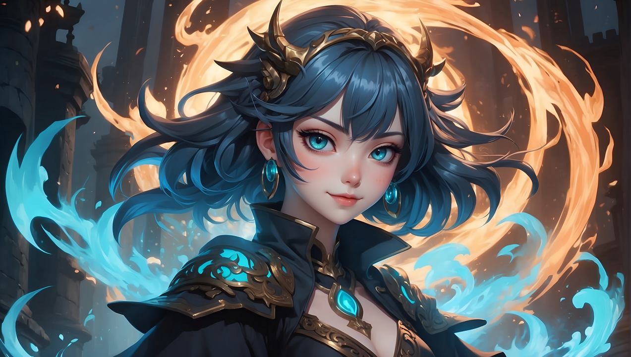 anime girl wallpaper, cute, fantasy, background for desktop wallpaper (horizontal)