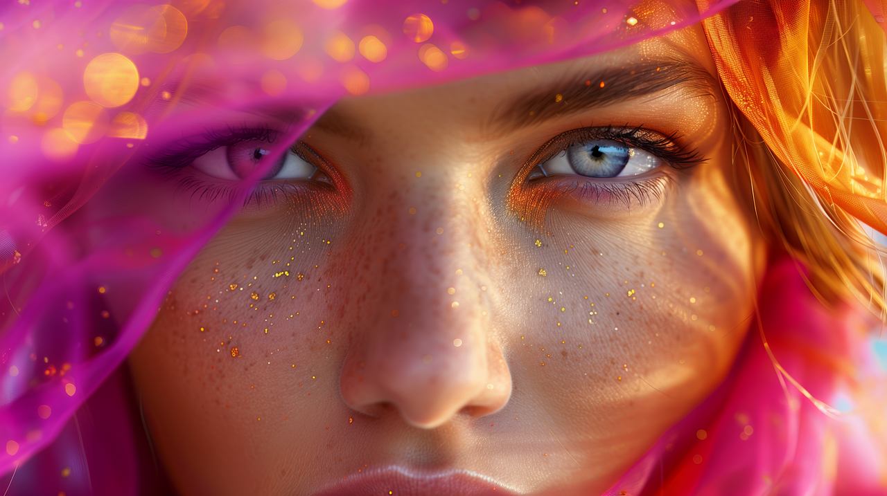 girl wallpaper, blonde, vibrant, background for desktop wallpaper (horizontal)