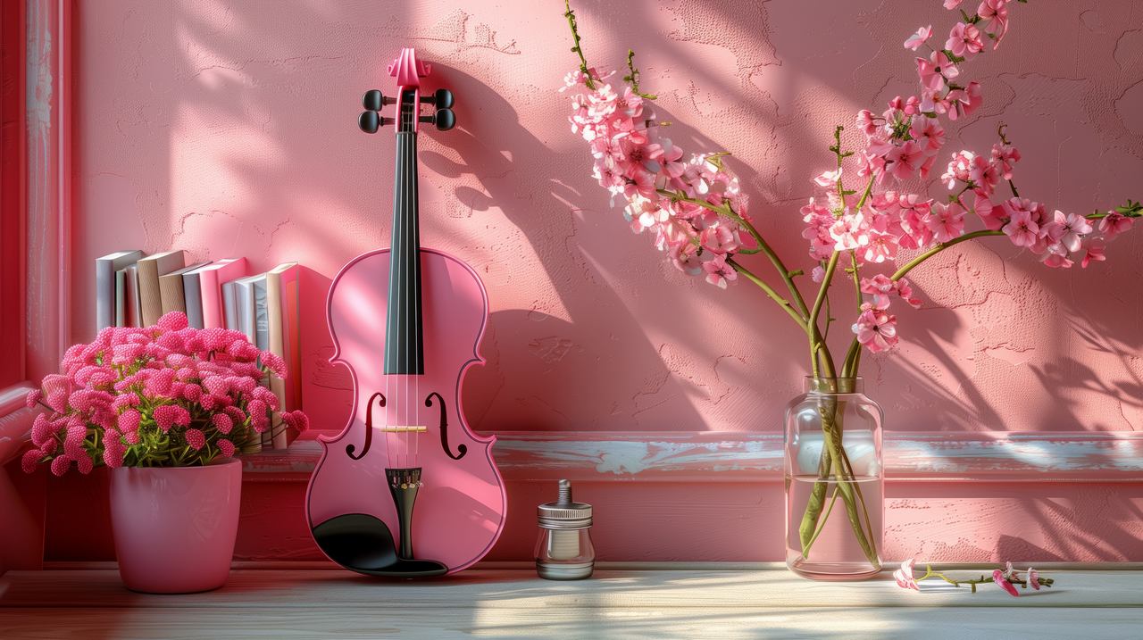 iPhone 16 wallpaper, stringed instrument, performer, background for desktop wallpaper (horizontal)