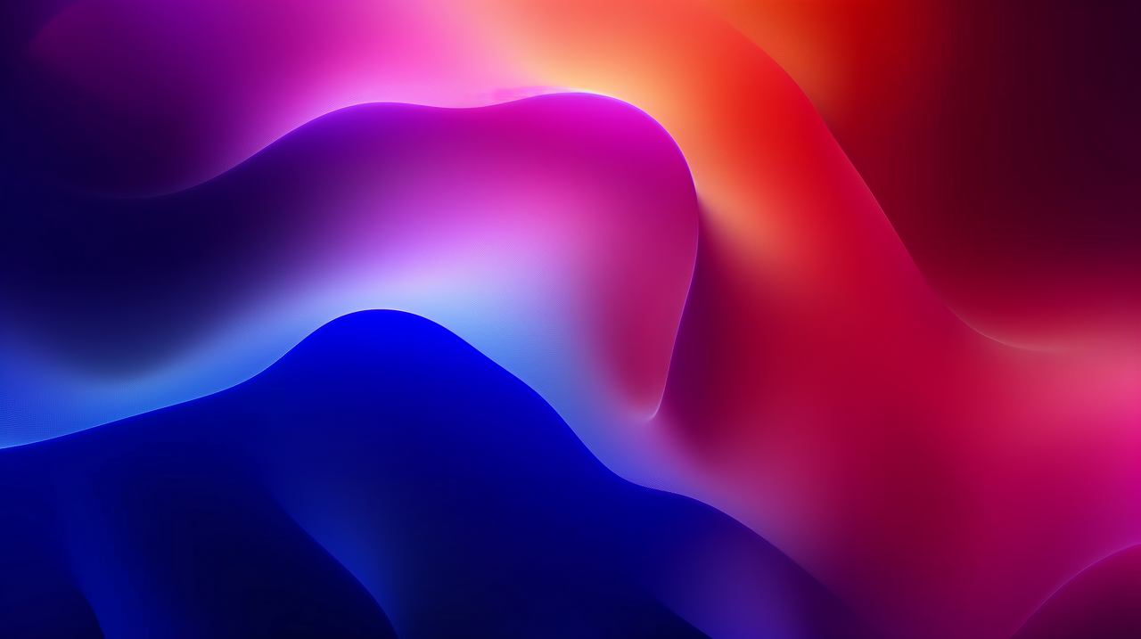 waves wallpaper, ocean, rainbow, background for desktop wallpaper (horizontal)