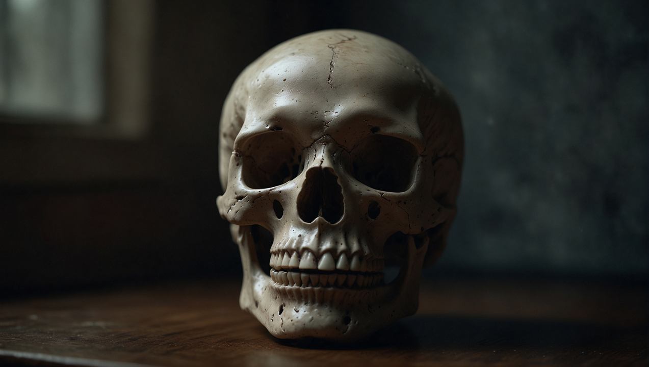 skull wallpaper, skeleton, creepy, background for desktop wallpaper (horizontal)