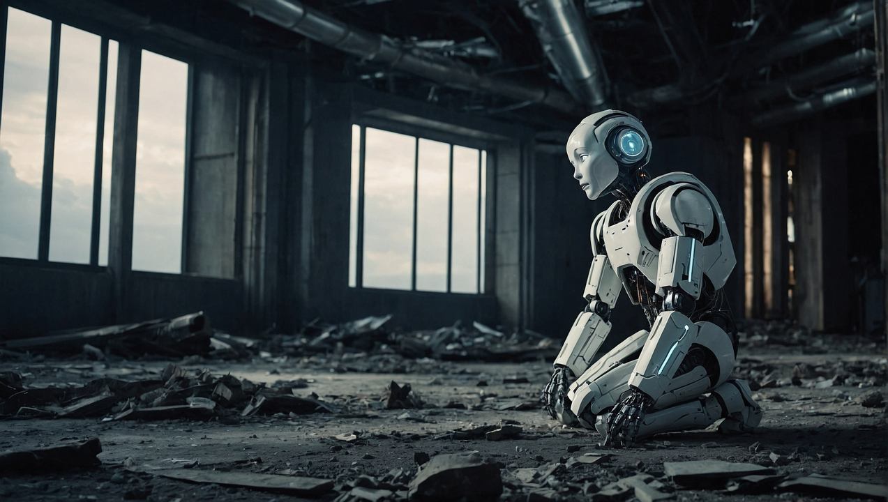 white humanoid robot