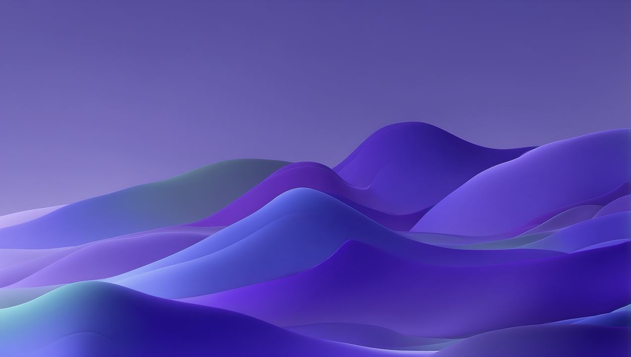 waves wallpaper, ocean, violet hues, background for desktop wallpaper (horizontal)