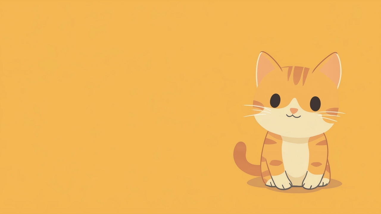 kitten wallpaper, cute, simple background, background for desktop wallpaper (horizontal)
