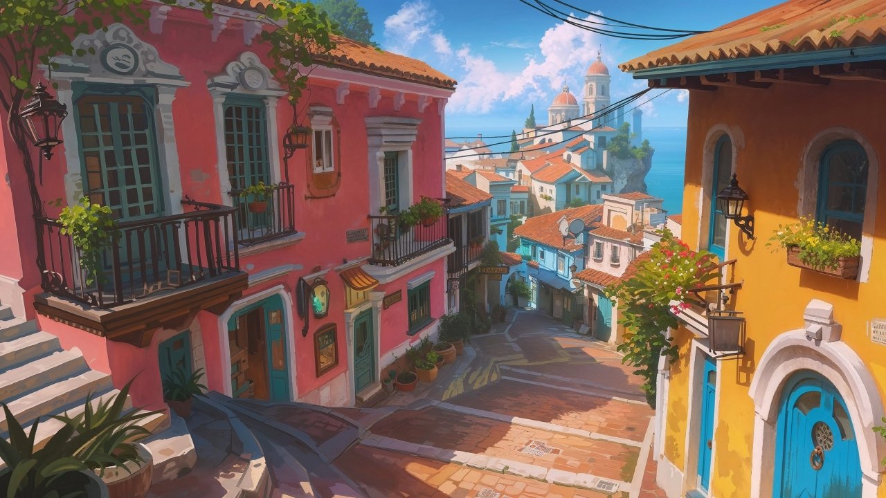 coastal wallpaper, seaside, peaceful, background for desktop wallpaper (horizontal)