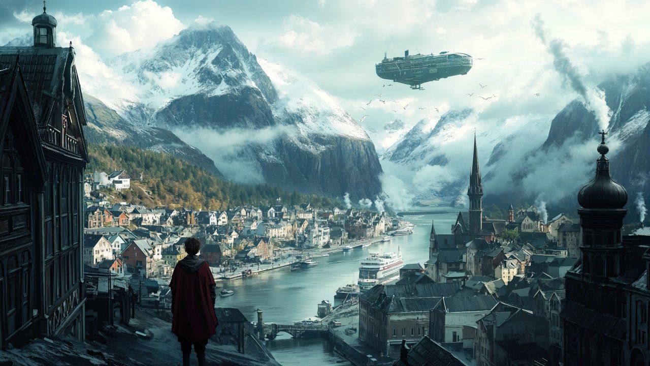 steampunk wallpaper, engine, vintage, background for desktop wallpaper (horizontal)