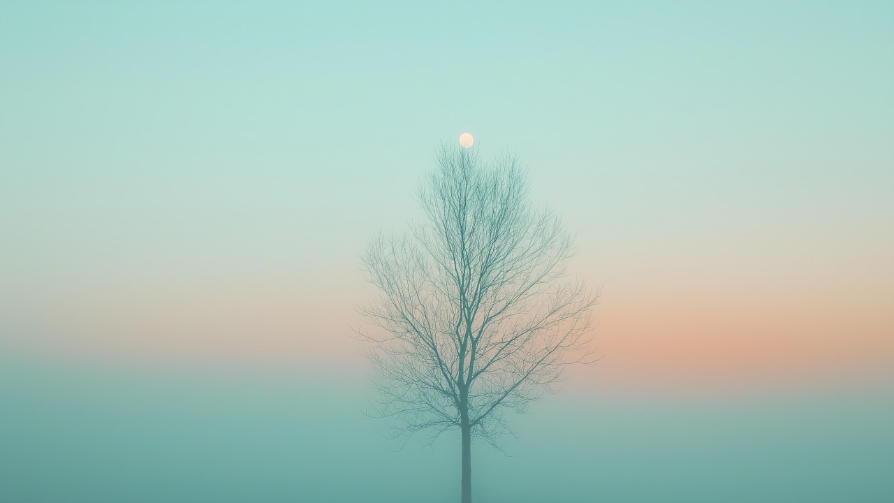 Sky wallpaper, gentle gradient, pastel hues, background for desktop wallpaper (horizontal)