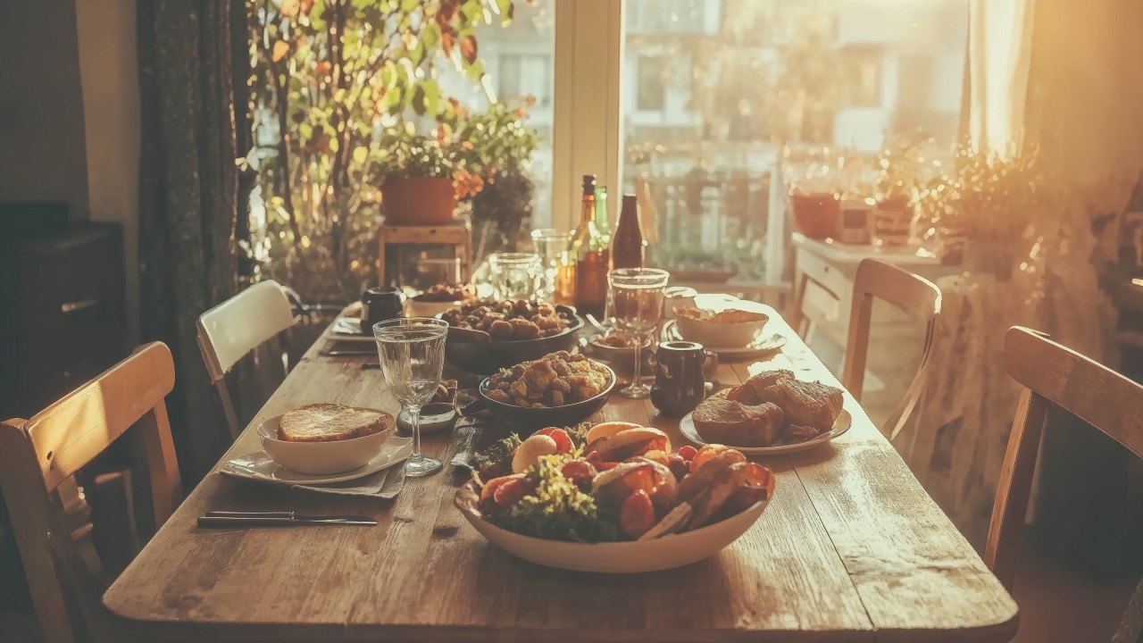 rustic wallpaper, feast, seasonal decor, background for desktop wallpaper (horizontal)