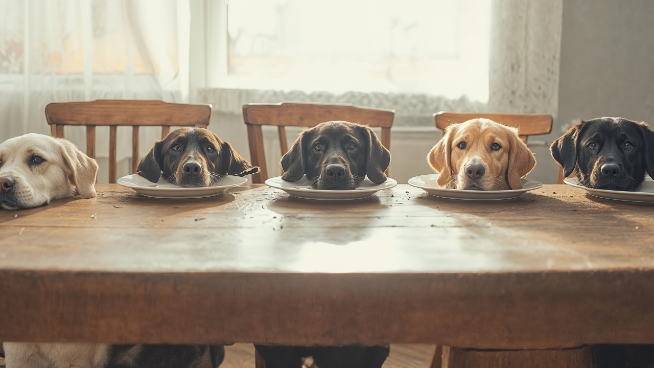 dogs thanksgiving wallpaper, gratitude, holiday celebration, background for desktop wallpaper (horizontal)
