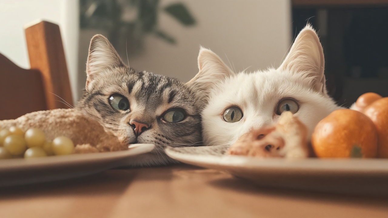 cats thanksgiving wallpaper, gratitude, feline friends, background for desktop wallpaper (horizontal)