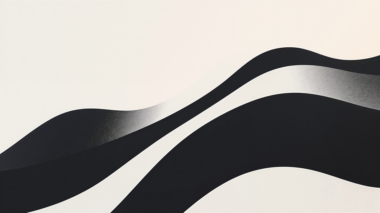 flowing wallpaper, abstract design, minimalist art, background for desktop wallpaper (horizontal)