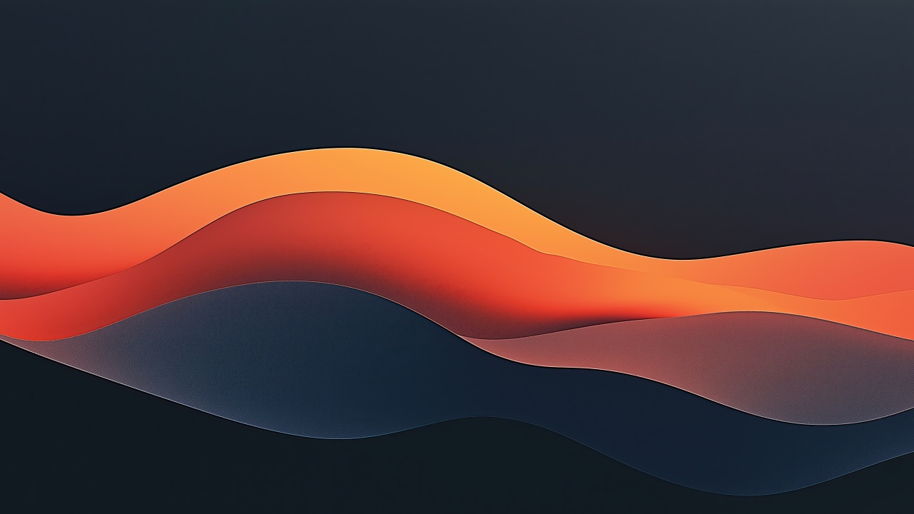 curve shapes wallpaper, minimalist art, fluid forms, background for desktop wallpaper (horizontal)
