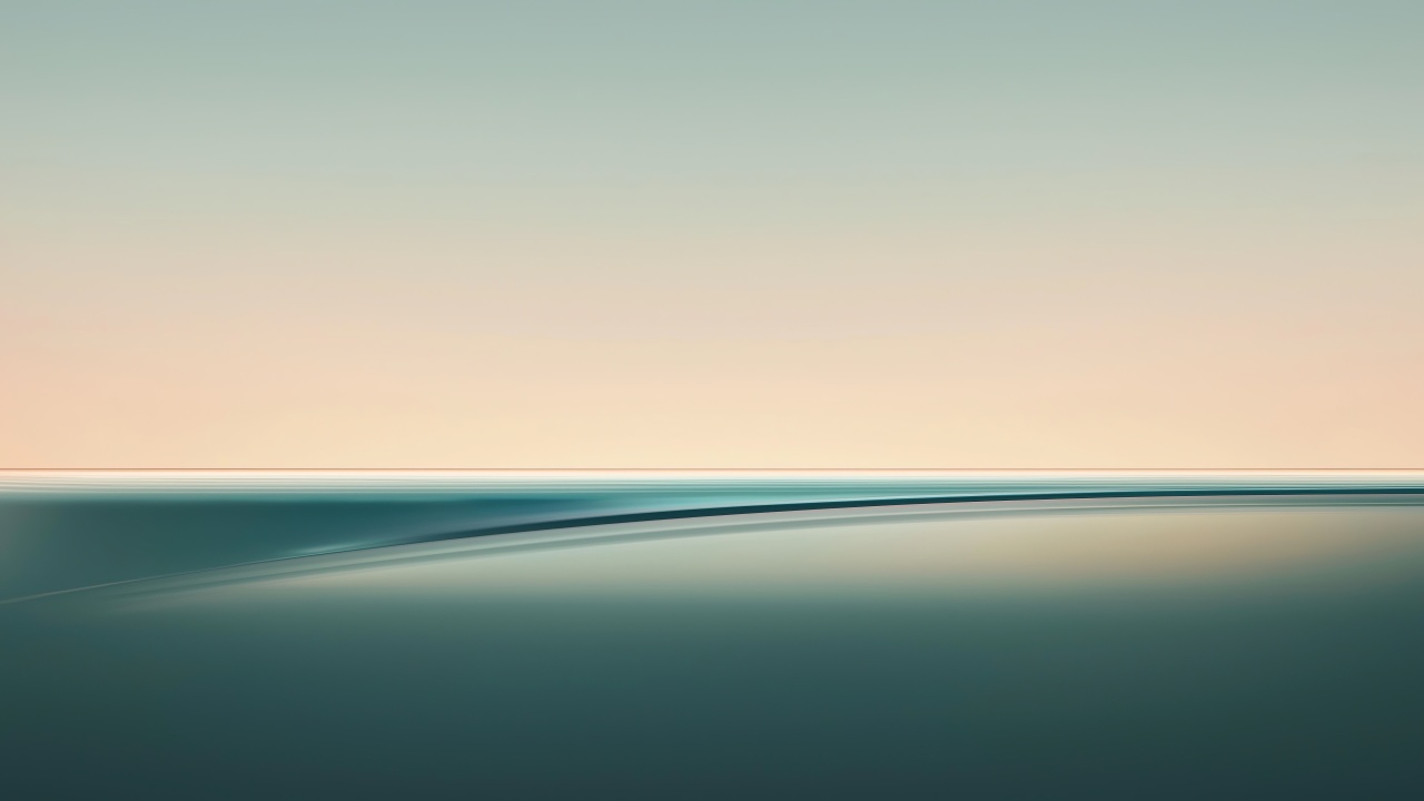 horizon wallpaper, geometric shapes, colorful reflections, background for desktop wallpaper (horizontal)