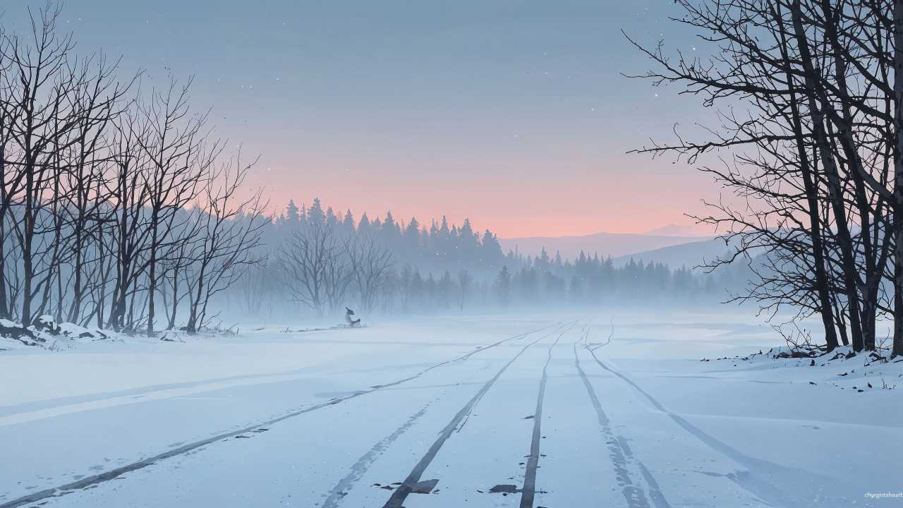 xmas wallpaper, landscape, holiday season, background for desktop wallpaper (horizontal)