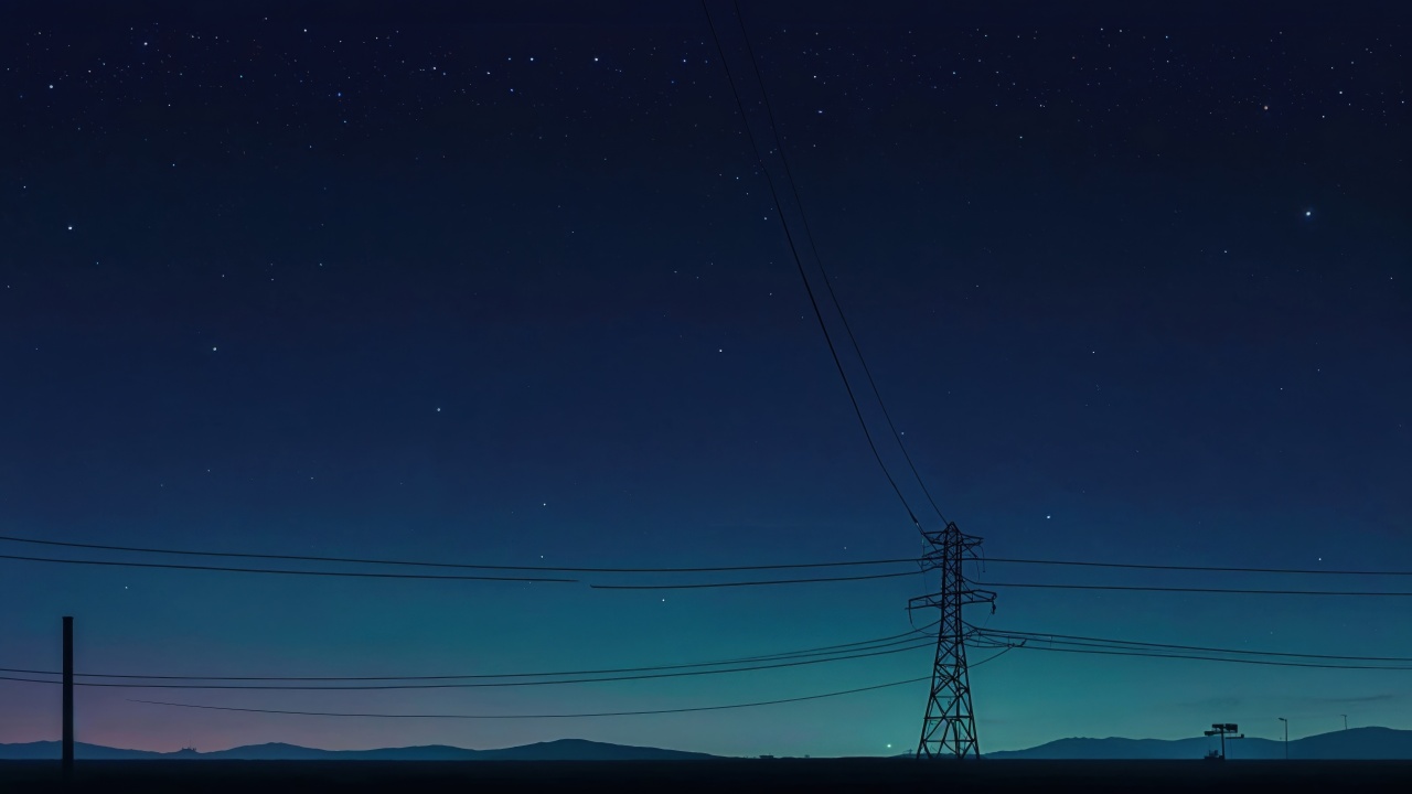 power line wallpaper, power lines, electric poles, background for desktop wallpaper (horizontal)