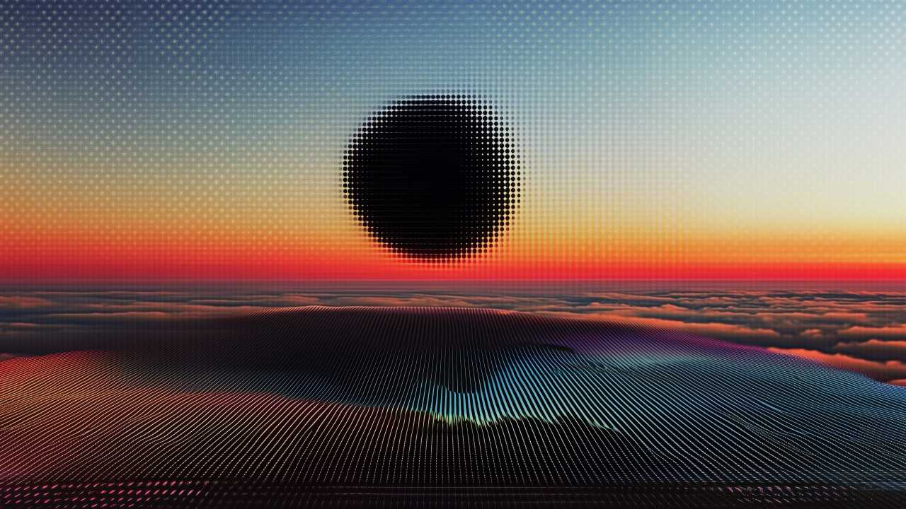 retrowave wallpaper, synthwave, neon lights, background for desktop wallpaper (horizontal)